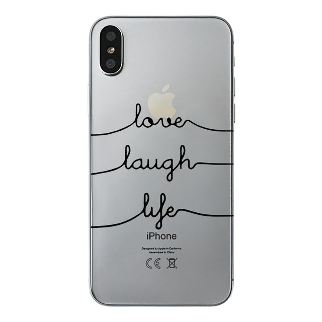 class Phone Case For Apple iPhone X Cute Cats Corky Flamingo Dreamcatcher Beautiful Girls Letters Phone Shell Capa Bag for iPhone X 10