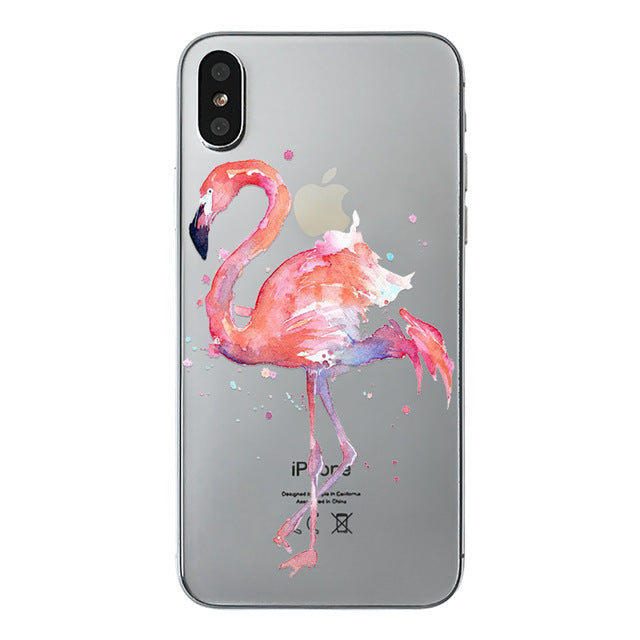 class Phone Case For Apple iPhone X Cute Cats Corky Flamingo Dreamcatcher Beautiful Girls Letters Phone Shell Capa Bag for iPhone X 10