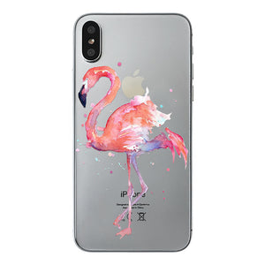 class Phone Case For Apple iPhone X Cute Cats Corky Flamingo Dreamcatcher Beautiful Girls Letters Phone Shell Capa Bag for iPhone X 10