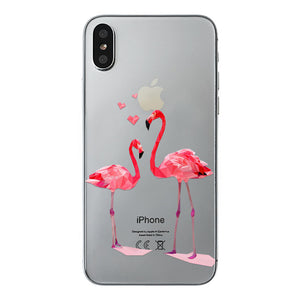 class Phone Case For Apple iPhone X Cute Cats Corky Flamingo Dreamcatcher Beautiful Girls Letters Phone Shell Capa Bag for iPhone X 10