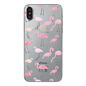 class Phone Case For Apple iPhone X Cute Cats Corky Flamingo Dreamcatcher Beautiful Girls Letters Phone Shell Capa Bag for iPhone X 10