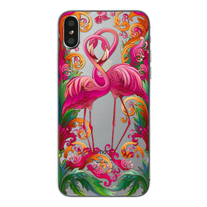 class Phone Case For Apple iPhone X Cute Cats Corky Flamingo Dreamcatcher Beautiful Girls Letters Phone Shell Capa Bag for iPhone X 10