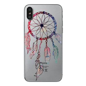 class Phone Case For Apple iPhone X Cute Cats Corky Flamingo Dreamcatcher Beautiful Girls Letters Phone Shell Capa Bag for iPhone X 10