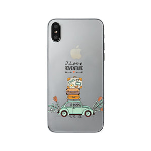class Phone Case For Apple iPhone X Cute Cats Corky Flamingo Dreamcatcher Beautiful Girls Letters Phone Shell Capa Bag for iPhone X 10