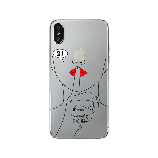 class Phone Case For Apple iPhone X Cute Cats Corky Flamingo Dreamcatcher Beautiful Girls Letters Phone Shell Capa Bag for iPhone X 10