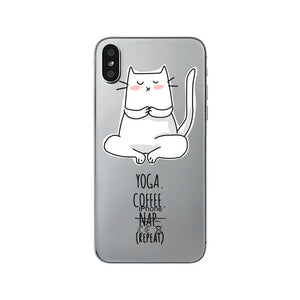 class Phone Case For Apple iPhone X Cute Cats Corky Flamingo Dreamcatcher Beautiful Girls Letters Phone Shell Capa Bag for iPhone X 10