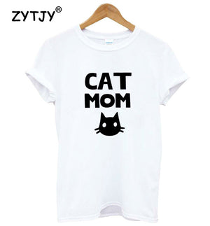 Cat mom Print Women tshirt