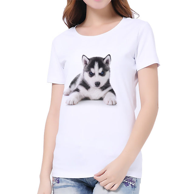Summer T shirt women Naughty Cat 3D Lovely Printing Originality O-Neck harajuku Short Sleeves T-shirts tshirt Tops Tee