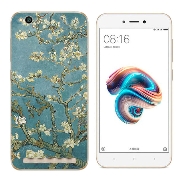 Soft Case Xiaomi Redmi 5A  5.0 inch Back Cover Cat Landscape Printing Silicone Phone Case Clear for Xiaomi Redmi 5A 5 A Coque