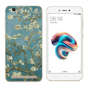 Soft Case Xiaomi Redmi 5A  5.0 inch Back Cover Cat Landscape Printing Silicone Phone Case Clear for Xiaomi Redmi 5A 5 A Coque