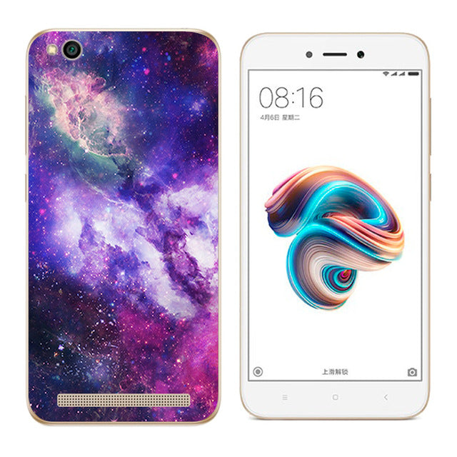Soft Case Xiaomi Redmi 5A  5.0 inch Back Cover Cat Landscape Printing Silicone Phone Case Clear for Xiaomi Redmi 5A 5 A Coque
