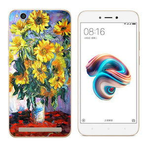 Soft Case Xiaomi Redmi 5A  5.0 inch Back Cover Cat Landscape Printing Silicone Phone Case Clear for Xiaomi Redmi 5A 5 A Coque