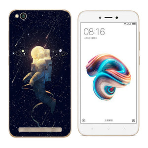 Soft Case Xiaomi Redmi 5A  5.0 inch Back Cover Cat Landscape Printing Silicone Phone Case Clear for Xiaomi Redmi 5A 5 A Coque
