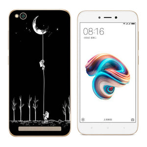 Soft Case Xiaomi Redmi 5A  5.0 inch Back Cover Cat Landscape Printing Silicone Phone Case Clear for Xiaomi Redmi 5A 5 A Coque