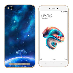 Soft Case Xiaomi Redmi 5A  5.0 inch Back Cover Cat Landscape Printing Silicone Phone Case Clear for Xiaomi Redmi 5A 5 A Coque