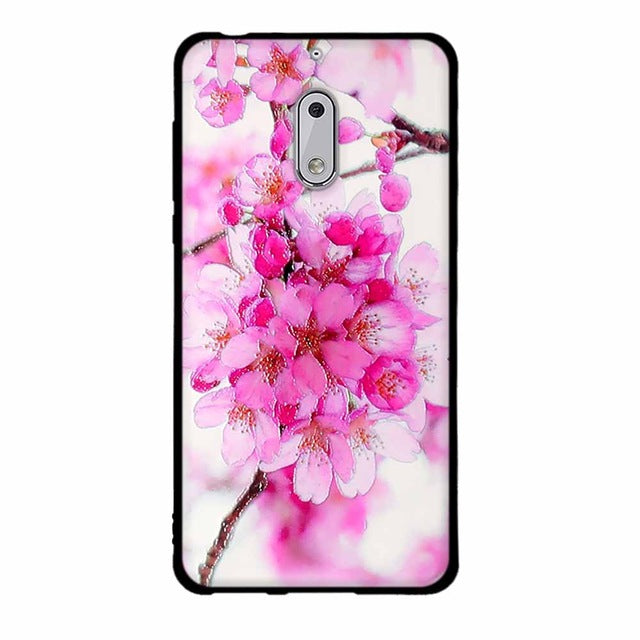 Fashion Phone Case For Nokia 6 Cover Cute Animal View Soft Silicone Black Phone Cases For Nokia 6 Cellphone Cover Bags