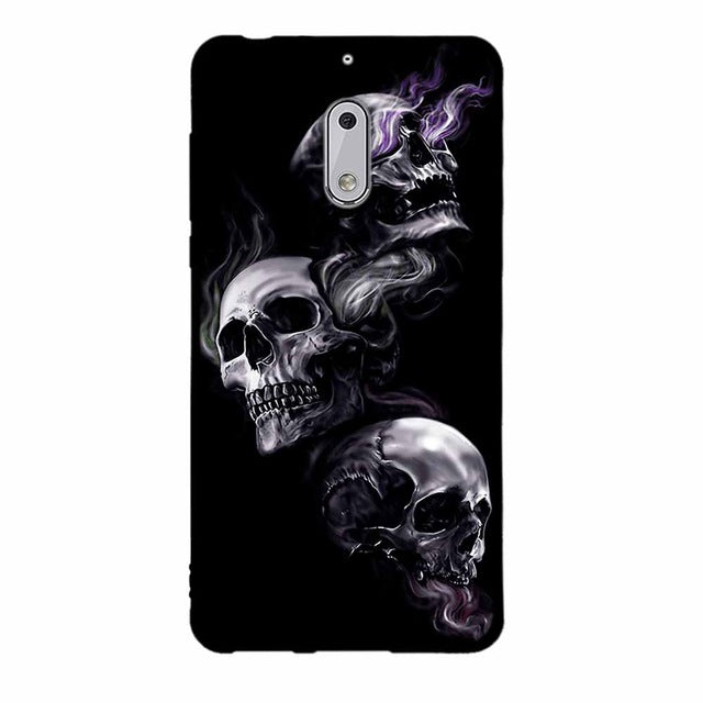 Fashion Phone Case For Nokia 6 Cover Cute Animal View Soft Silicone Black Phone Cases For Nokia 6 Cellphone Cover Bags
