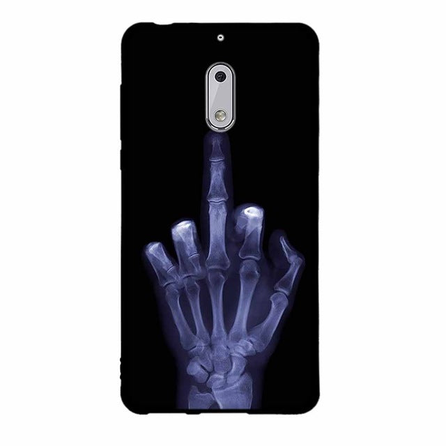Fashion Phone Case For Nokia 6 Cover Cute Animal View Soft Silicone Black Phone Cases For Nokia 6 Cellphone Cover Bags
