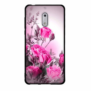 Fashion Phone Case For Nokia 6 Cover Cute Animal View Soft Silicone Black Phone Cases For Nokia 6 Cellphone Cover Bags