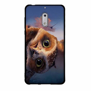 Fashion Phone Case For Nokia 6 Cover Cute Animal View Soft Silicone Black Phone Cases For Nokia 6 Cellphone Cover Bags