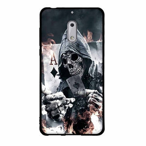 Fashion Phone Case For Nokia 6 Cover Cute Animal View Soft Silicone Black Phone Cases For Nokia 6 Cellphone Cover Bags