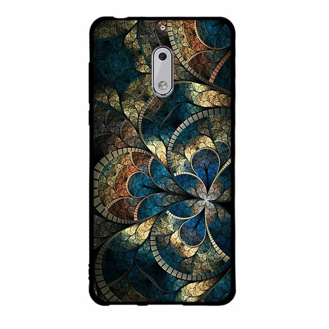 Fashion Phone Case For Nokia 6 Cover Cute Animal View Soft Silicone Black Phone Cases For Nokia 6 Cellphone Cover Bags