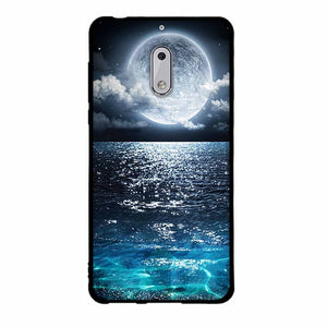 Fashion Phone Case For Nokia 6 Cover Cute Animal View Soft Silicone Black Phone Cases For Nokia 6 Cellphone Cover Bags