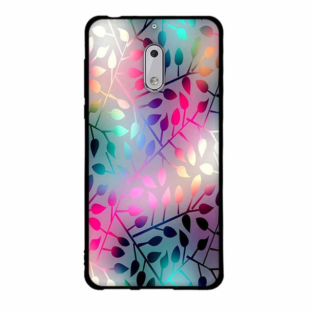 Fashion Phone Case For Nokia 6 Cover Cute Animal View Soft Silicone Black Phone Cases For Nokia 6 Cellphone Cover Bags