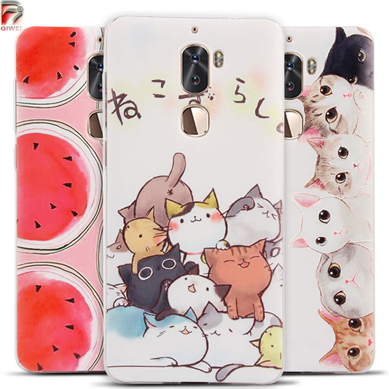 LeEco Cool 1 Case 5.5 Fruit Landscape Soft TPU Case For LETV LeEco Cool 1 Coolpad Cover Cool1 Silicon Cute Cat Phone Cases
