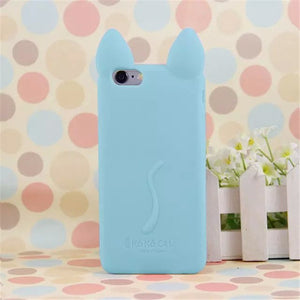 YRFF Fashion cartoon 3D koko cute Ear Cat phone case for iphone 5c Silicon soft Back Cover for iphone 5C case