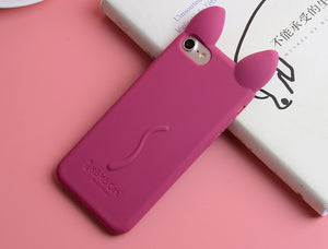 YRFF Fashion cartoon 3D koko cute Ear Cat phone case for iphone 5c Silicon soft Back Cover for iphone 5C case