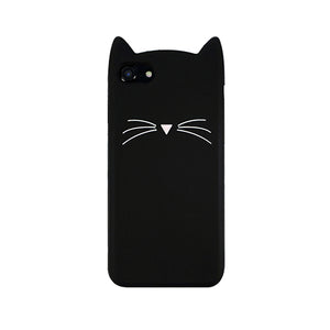 5 S Case Cover For iPhone 5 5S Cute silicone 3D Glitter Soft TPU Cat Phone Cases For apple iphone 5s 5 SE Fundas Coque For Girl
