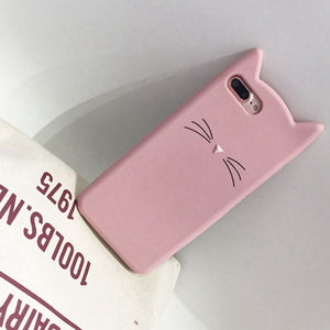 5 S Case Cover For iPhone 5 5S Cute silicone 3D Glitter Soft TPU Cat Phone Cases For apple iphone 5s 5 SE Fundas Coque For Girl