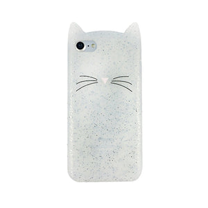 5 S Case Cover For iPhone 5 5S Cute silicone 3D Glitter Soft TPU Cat Phone Cases For apple iphone 5s 5 SE Fundas Coque For Girl