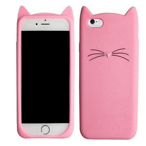 5 S Case Cover For iPhone 5 5S Cute silicone 3D Glitter Soft TPU Cat Phone Cases For apple iphone 5s 5 SE Fundas Coque For Girl
