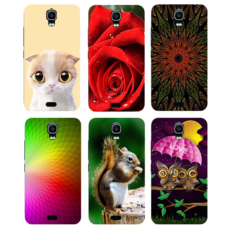 feel free Case For Huawei Y360 Y3 Y3C Y336 Back Cover Flower Plants Original Hard Plastic Printed Cartoon Cute Cat Owl Animal Phone Case