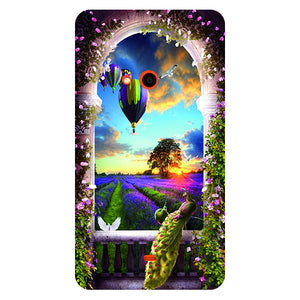 Case For Nokia Lumia 625 Back Cover Flower Plants Original Hard Plastic Printed Cartoon Cat Owl Animal Phone Case For Nokia 625