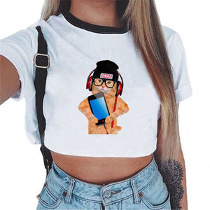 T-shirt Sexy Female Tee Tops
