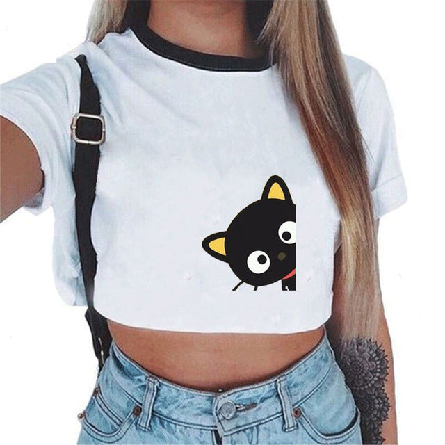 T-shirt Sexy Female Tee Tops