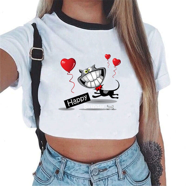 T-shirt Sexy Female Tee Tops