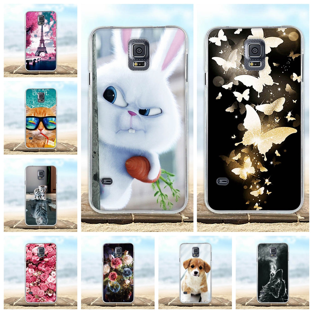 am here For Samsung Galaxy S5 S6 S7 S9 PLUS Case Soft Silicon TPU 3D Cat Cute Back Cover For Samsung S5 S6 S7 S9 S9 PLUS s9+ Phone Cases