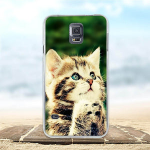 am here For Samsung Galaxy S5 S6 S7 S9 PLUS Case Soft Silicon TPU 3D Cat Cute Back Cover For Samsung S5 S6 S7 S9 S9 PLUS s9+ Phone Cases