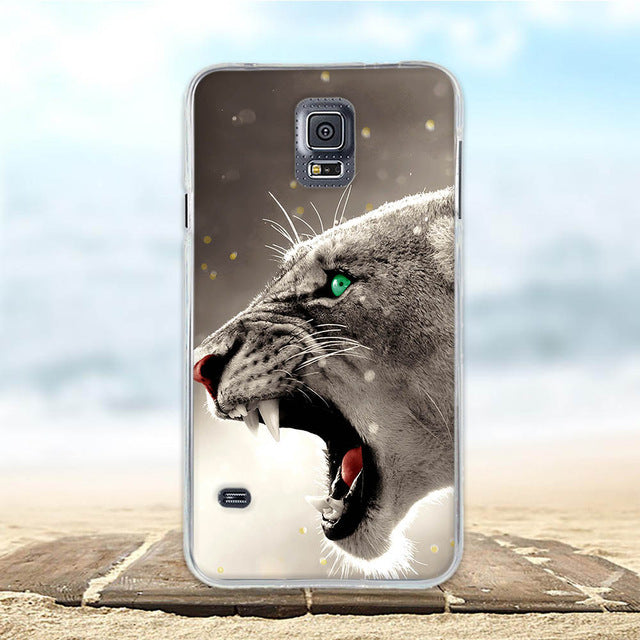 am here For Samsung Galaxy S5 S6 S7 S9 PLUS Case Soft Silicon TPU 3D Cat Cute Back Cover For Samsung S5 S6 S7 S9 S9 PLUS s9+ Phone Cases