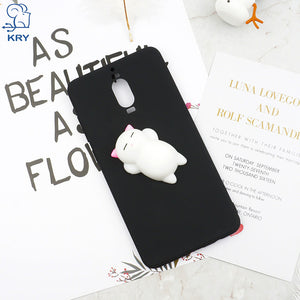 KRY Candy Colors Phone Cases For Huawei Mate 10 Lite Case Soft Silicone Cute Cat Cover For Huawei P10 Case Mate 9 Cases Coque