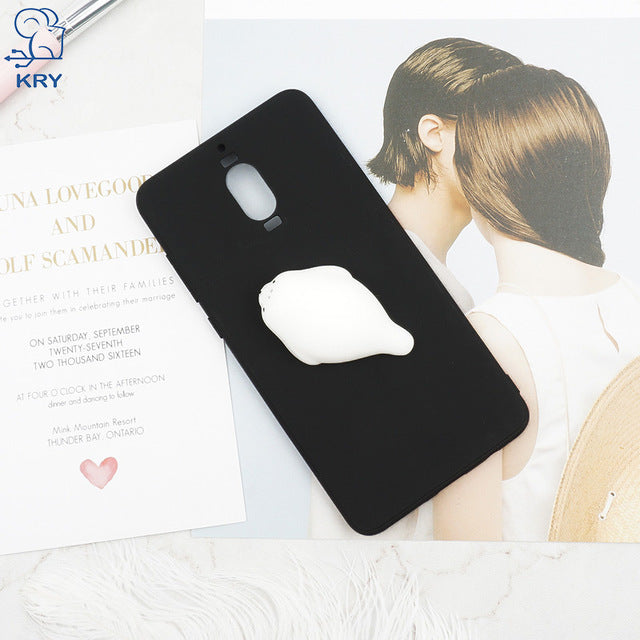KRY Candy Colors Phone Cases For Huawei Mate 10 Lite Case Soft Silicone Cute Cat Cover For Huawei P10 Case Mate 9 Cases Coque