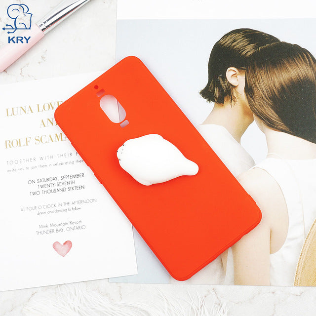 KRY Candy Colors Phone Cases For Huawei Mate 10 Lite Case Soft Silicone Cute Cat Cover For Huawei P10 Case Mate 9 Cases Coque