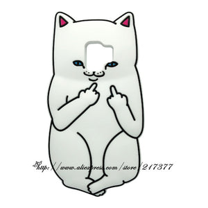 mini cat For Samsung Galaxy S9 Case Cute 3D Silicon Minnie Cat Cupcake Cartoon Soft Back Phone Case Cover for Samsung Galaxy S9 PLUS