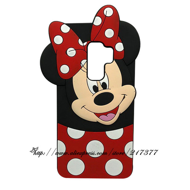 mini cat For Samsung Galaxy S9 Case Cute 3D Silicon Minnie Cat Cupcake Cartoon Soft Back Phone Case Cover for Samsung Galaxy S9 PLUS