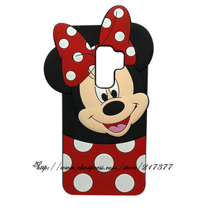 mini cat For Samsung Galaxy S9 Case Cute 3D Silicon Minnie Cat Cupcake Cartoon Soft Back Phone Case Cover for Samsung Galaxy S9 PLUS