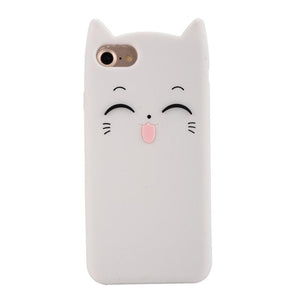5 S Case Cover For iPhone 5 5S Cute silicone 3D Glitter Soft TPU Cat Phone Cases For apple iphone 5s 5 SE Fundas Coque For Girl